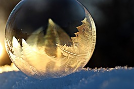 eiskristalle,肥皂泡沫,弗羅斯特