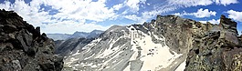 山,全景圖,山頂