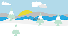 雪,風景,天空
