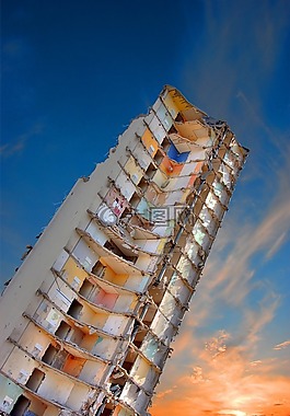建筑,工作,拆除