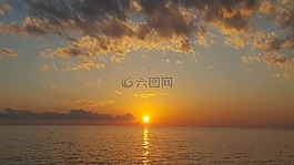日落,黑山,天空