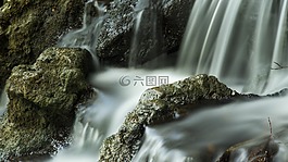 山水,唯美,水流