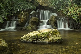 山水,唯美,水流