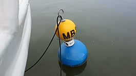 划船,浮标,水