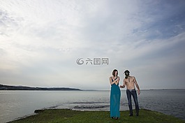 模型,模特,雙