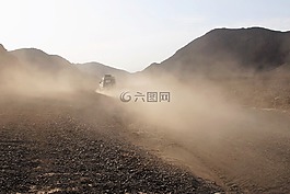 灰塵,沙漠,旅