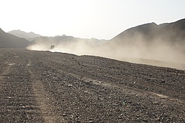 灰塵,沙漠,越野車