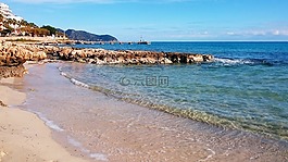 海灘,海,水
