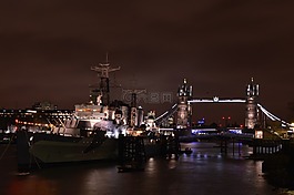 倫敦,橋,夜