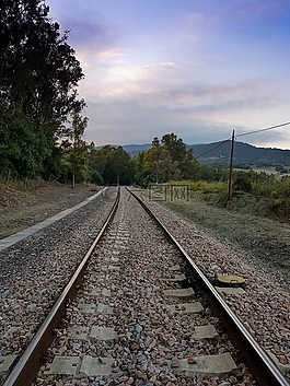 路徑,火車,通過