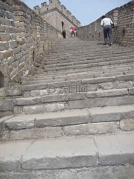 中國的長城,樓梯,步驟