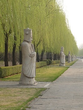 中國(guó),雕像,墓