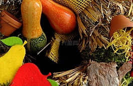 秋季,秋天的花環(huán),herbstdeko