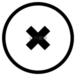 拒絕,圖標,圓形