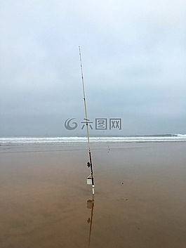 海灘,海,落潮