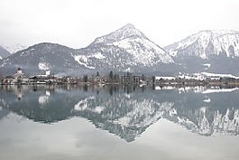 山,冬天,雪