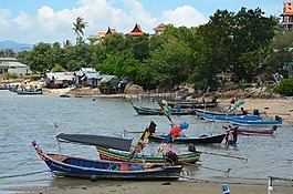 泰國,小船,海