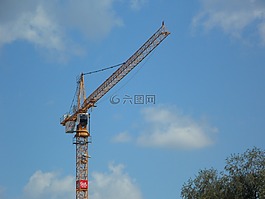起重機(jī),天空,藍(lán)色