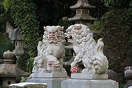 狗,雕塑,的shisa
