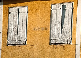 百葉窗,windows,色彩繽紛的房子