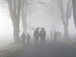 霧,人類,大道