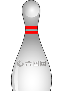 保齡球,針,白