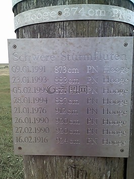 hallig,高水,sturmflut