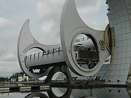 運河,電梯,船