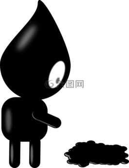下降,黑,墨水