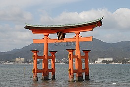 牌坊,宫岛,日本
