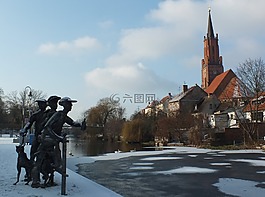 rathenow,冬天,schleusenspucker