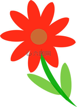 花,紅色,植物