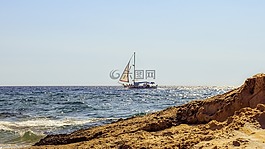 船,海,巖質(zhì)海岸