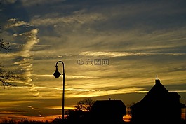 abendstimmung,日落,燈