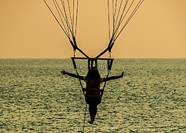 滑翔傘,海上運(yùn)動(dòng),飛