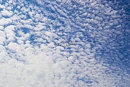 蓬松,天空,藍(lán)色