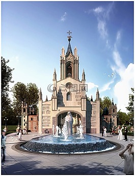 城堡,婚慶,建筑