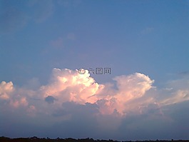 天空,云,云的天空