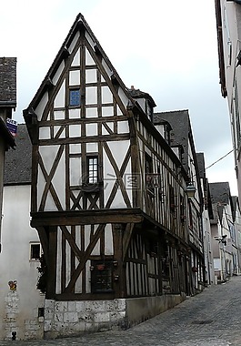 fachwerkhaus,山墻,舊城區(qū)