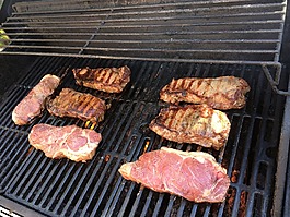 烤,肉類,燒烤