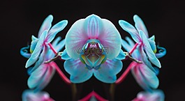 抽象,兰花,对比
