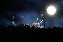 eiskristalle,肥皂泡沫,晶體