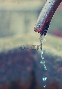 水,噴泉,滴