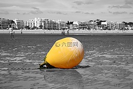 海灘,法國,耶