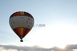 氣球,熱氣球,飛