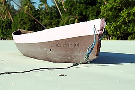船,砂,海灘