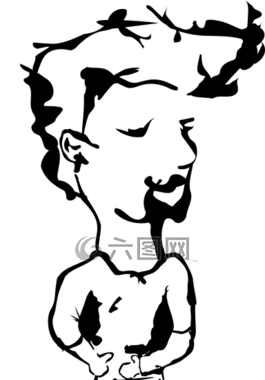男子,身體,臉