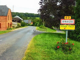 的draize,法国,村