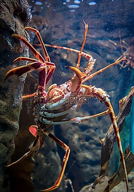 龍蝦,水族館,甲殼動物