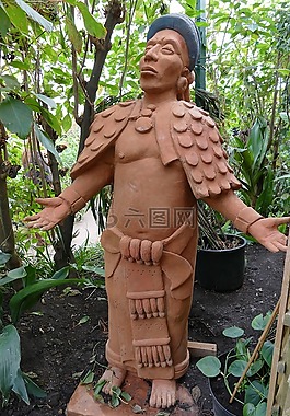 雕像,花園,雕塑